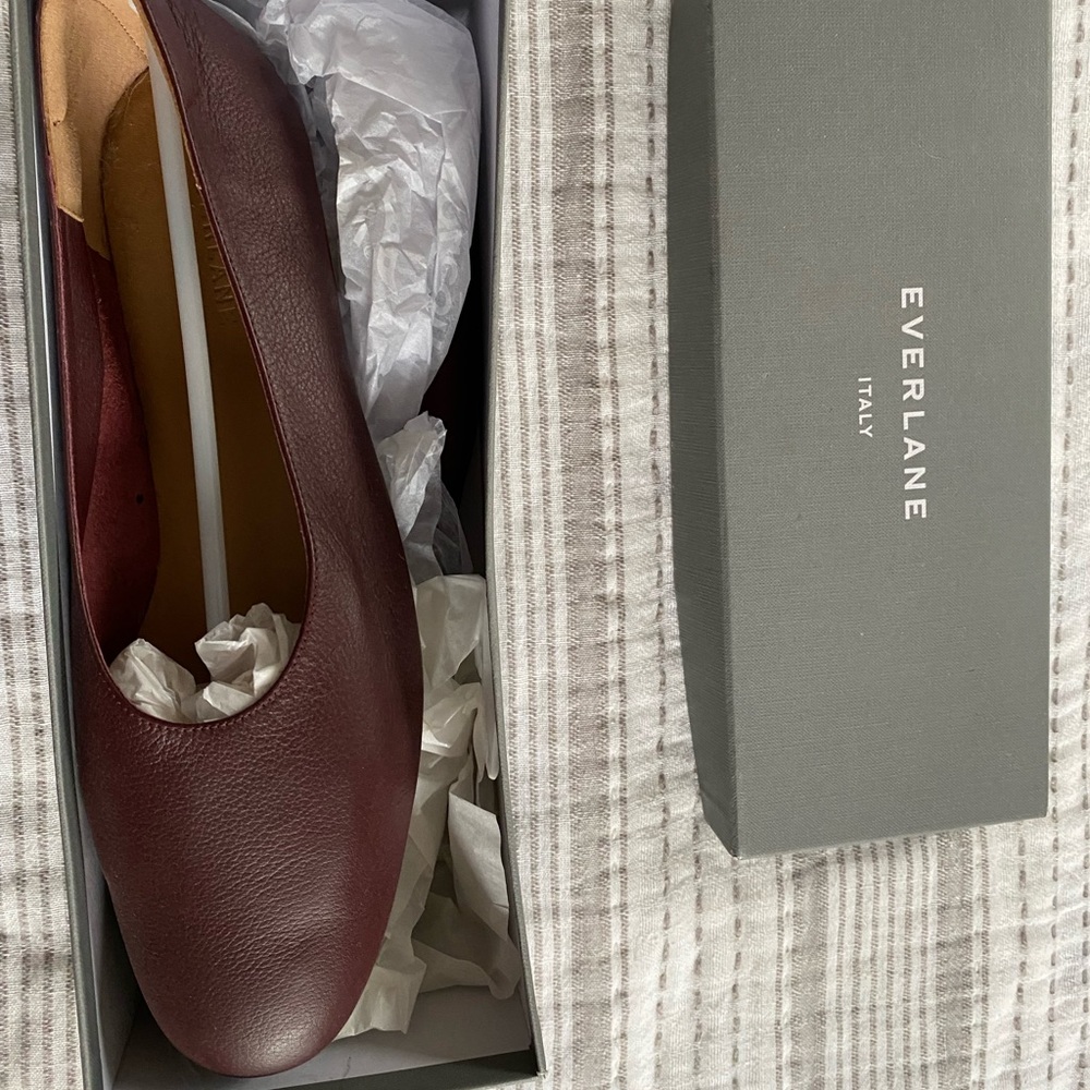 Brand new Everlane Italy shoes size 9 Burgundy
